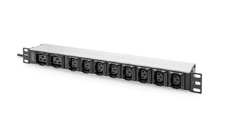 Listwa zasilająca 1U Aluminum PDU, rackmountable, 8 x C13, 2 x C1916A, 230VAC, 50/60Hz, IEC C20 plug DN-95427