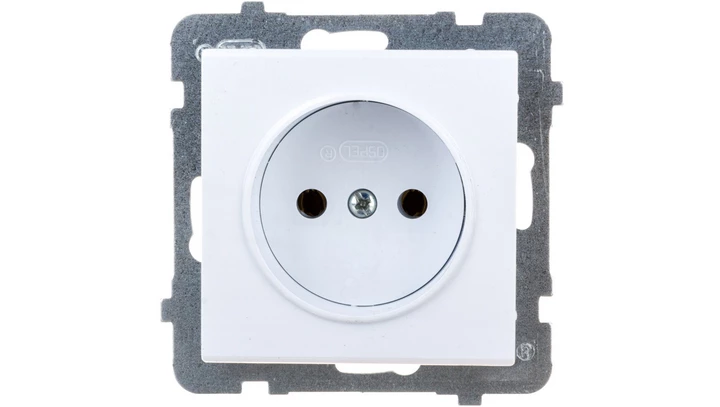 SONATA Gniazdo pojedyncze biały mat GP-1R/m/75