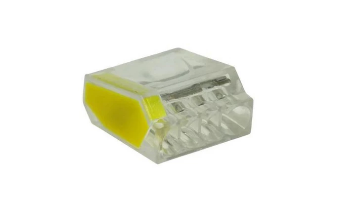 Szybkozłączka 4x do przewodów sztywnych 24A 0,75-2,5mm2 450VAC SZ-4W W-00372 /kpl 5szt./