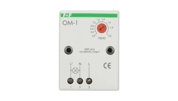 Ogranicznik poboru mocy 16A 30sek OM-1