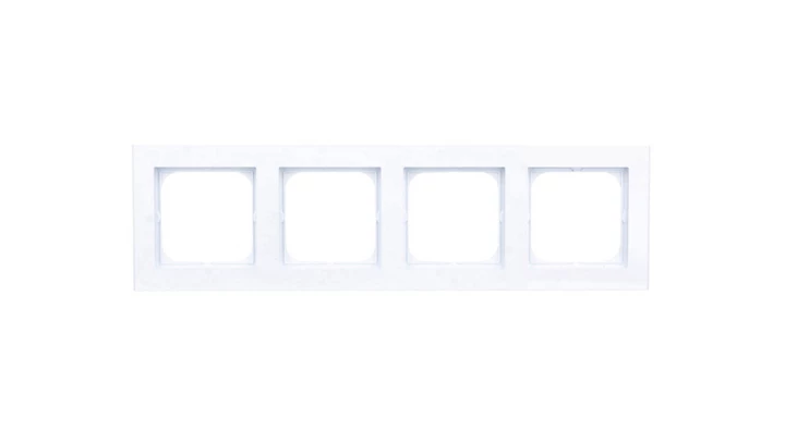 SONATA Ramka poczwórna biały mat R-4R/75