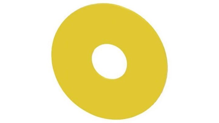 Etykieta podkładkowa żółta 75mm do otworu 22mm grubość 2mm bez inskrypcji SIRIUS ACT 3SU1900-0BB31-0AA0 /10szt./