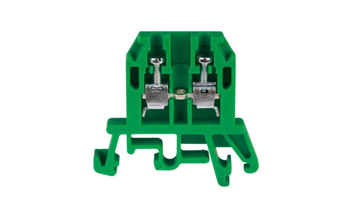 Złączka szynowa przelotowa 2-przewodowa 2,5mm2 zielony ZUG-G2,5 A11-0075