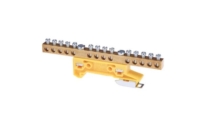 Listwa zaciskowa ochronna 14-torowa żółty ZO-2107 A14-2131