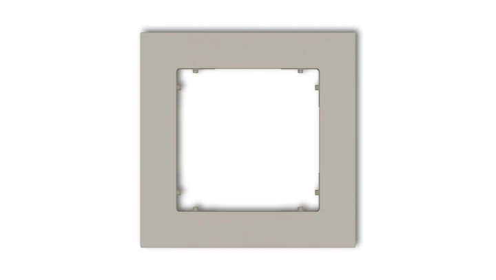MINI Ramka uniwersalna pojedyncza kwadratowa z tworzywa taupe 60MR-1