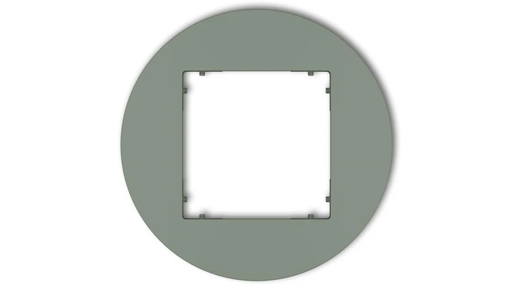 MINI Ramka uniwersalna pojedyncza okrągła z tworzywa szałwiowy 61MRTO-1