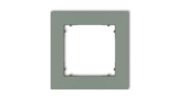 MINI Ramka uniwersalna pojedyncza kwadratowa z tworzywa szałwiowy 61MR-1
