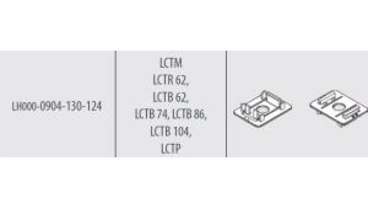 Trzymacz na szynę DIN do prze.LCTB62-104 Uchwyty do montażu przekładników na szynę DIN 35 mm LH000-0904-130-124