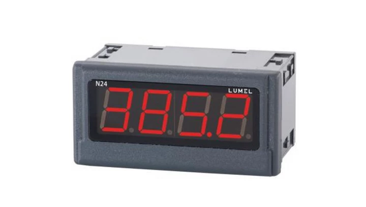 Miernik cyfrowy 4 cyfr wejście temperaturowe Pt100 -50-150st.C zasilanie 20-40V AC/DC wy. zasilanie 24V jednostka st.C N24 T1501