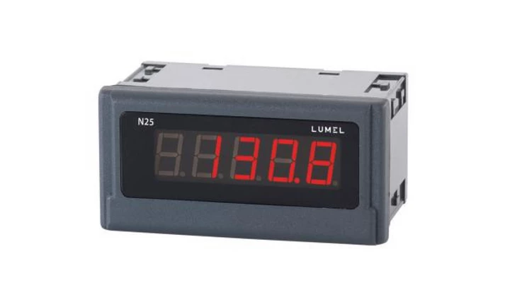 Miernik cyfrowy, 5 cyfr, wejście AC, zakres pom. 400V AC, zas. 85-253V AC/DC, z atestem KJ N25 Z340400M1