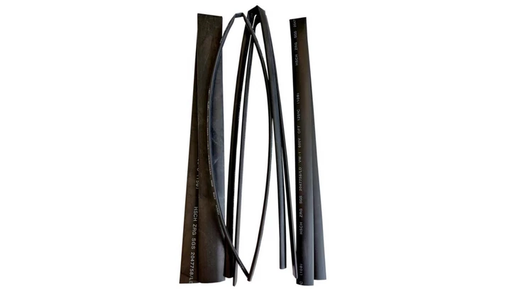 Zestaw rurek termokurczliwych, 3/5/8/10/15-50cm, czarne 08322 /5szt./