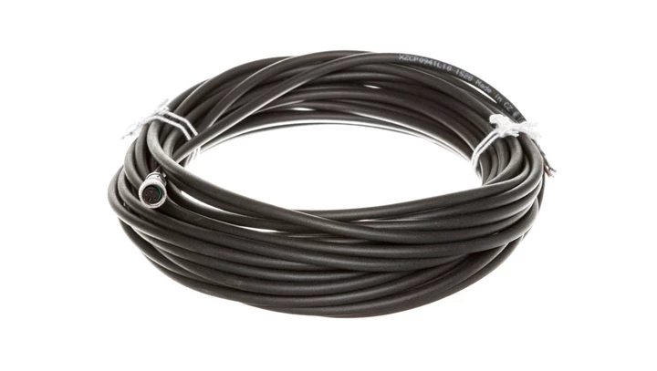 Złącze żeńskie M8 proste 4-pinowe kabel 10m PUR XZCP0941L10