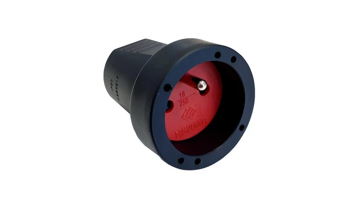 Gniazdo przenośne PCV IP20 250V~ 16 A czarne 12136