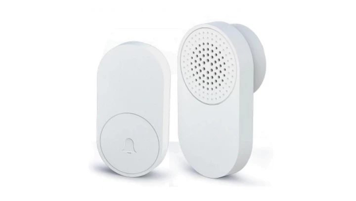 Dzwonek bezprzewodowy sieciowy MiniBell 32 melodie zasięg 150m 25579