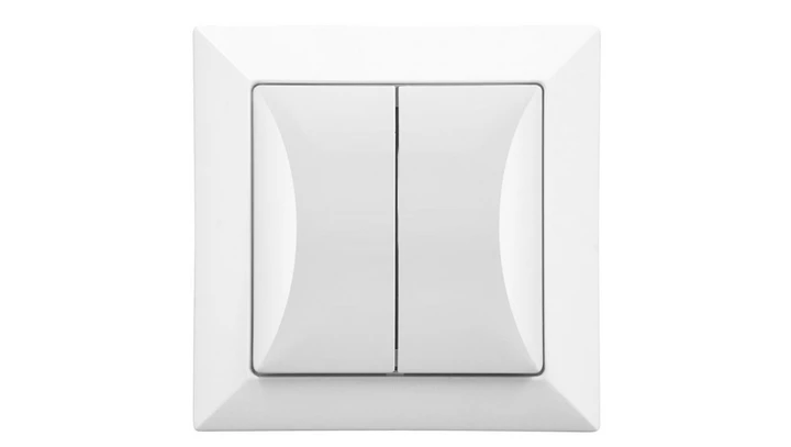 Łącznik podtynkowy żaluzjowy roletowy , Pola biały, 33517