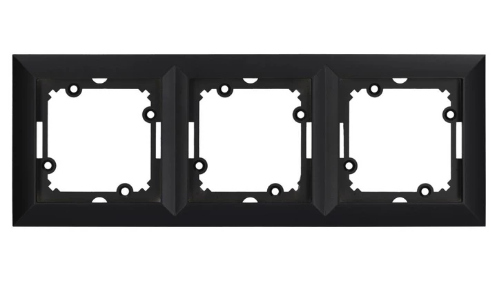 Ramka potrójna Pola czarna, 33211