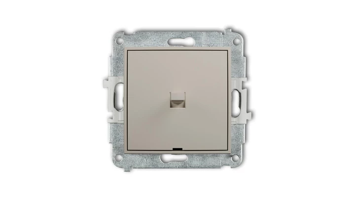 ICON Mechanizm łącznika schodowego w stylu amerykańskim (jeden klawisz bez piktogramu) taupe 60IWPUS-3.1