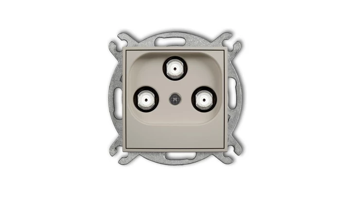 ICON Mechanizm gniazda multimedialnego 3F DATA (UPC) taupe 60IGMU
