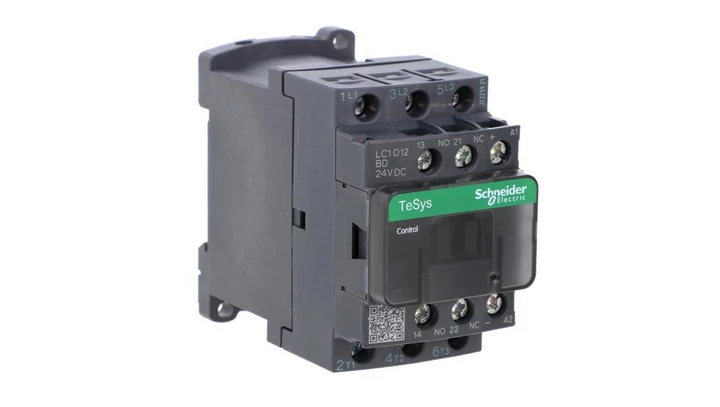 TeSys Deca Stycznik mocy 12A 3P 24V DC 1Z 1R LC1D12BD