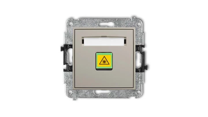 ICON Mechanizm gniazda światłowodowego/optycznego pojedynczego taupe 60IGOP-1