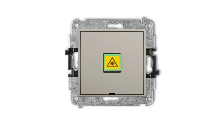 ICON Mechanizm gniazda światłowodowego/optycznego pojedynczego, bez pola opisowego taupe 60IGOPBO-1