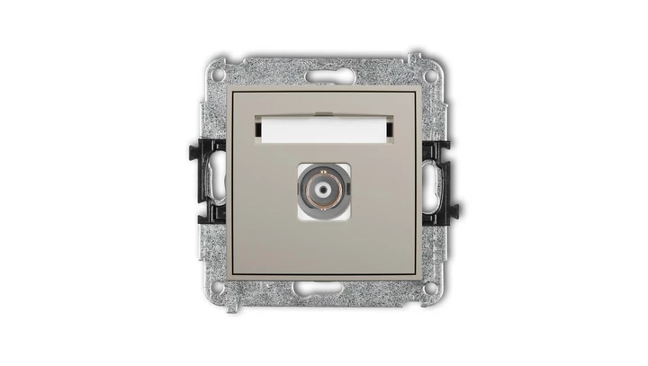 ICON Mechanizm gniazda pojedynczego BNC taupe 60IGBNC-1