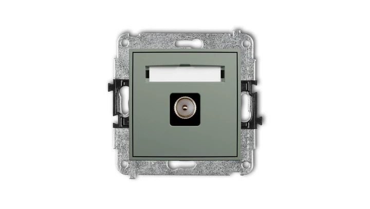 ICON Mechanizm gniazda antenowego pojedynczego TV szałwiowy 61IGTV-1