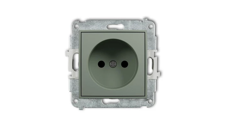 ICON Mechanizm gniazda pojedynczego bez uziemienia 2P (przesłony torów prądowych) szałwiowy 61IGP-1p