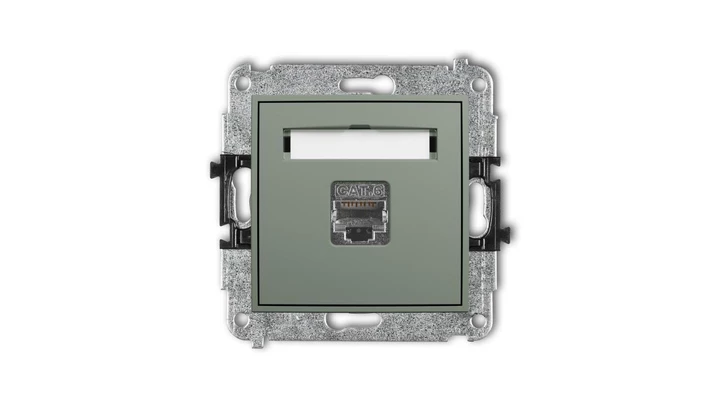 ICON Mechanizm gniazda komputerowego pojedynczego 1xRJ45, kat. 6, ekranowany, 8-stykowy szałwiowy 61IGK-5