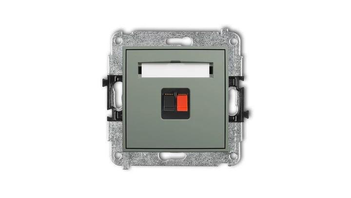 ICON Mechanizm gniazda głośnikowego pojedynczego szałwiowy 61IGG-1