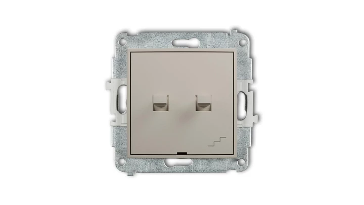 MINI Mechanizm łącznika podwójnego schodowego w stylu amerykańskim taupe 60MWPUS-33