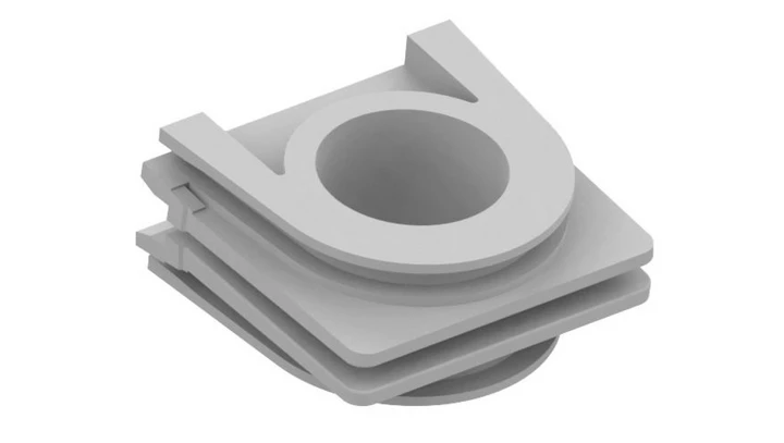 AQUANT 2K adapter do pionowego łączenia gniazd i łączników IP55 szary 5080-10