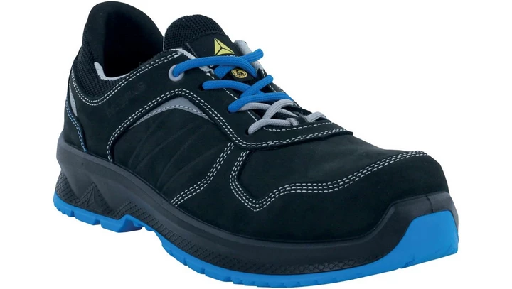 Półbuty ze skóry licowej, kolor Czarny, rozmiar: 42, ROSSIS3SNO42