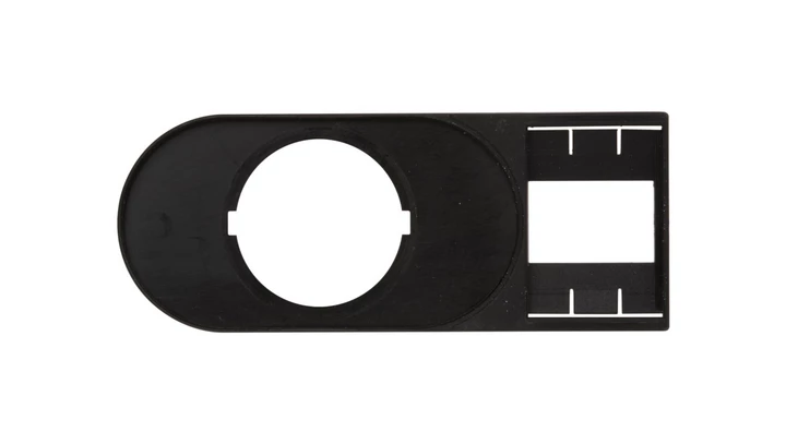 Tabliczka opisowa 75x30mm czarna prostokatna M22S-STDD-X 216394 /10szt./