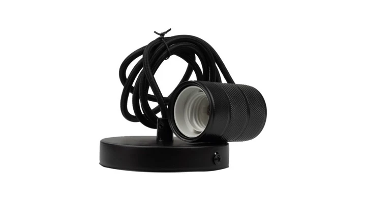 Oprawa sufitowa wisząca 2m E27 Czerń mat