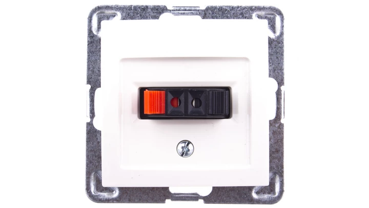 IMPRESJA Gniazdo głośnikowe pojedyncze ecrue GG-1Y/m/27