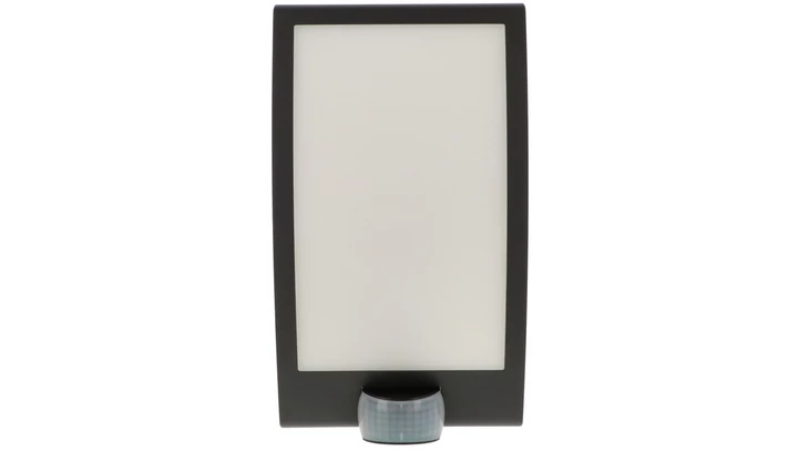 Oprawa elewacyjna z czujnikiem ruchu i zmierzchu Steinel L 22 S PIR max. 60W E27 IP44 IK03 230V antracyt / nierdzewna ST035709
