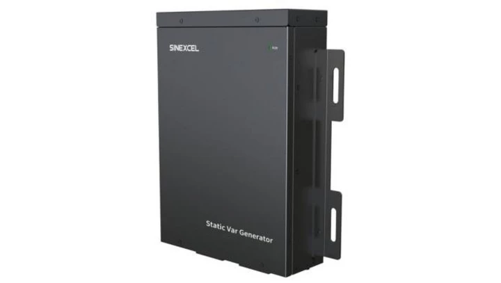 Aktywny kompensator mocy biernej Sinexcel serii 3kVar 3x400V zintegrowane przekładniki montaż ścienny IP30 SVG 3 Sinexcel