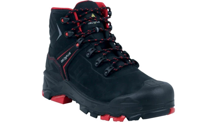 Trzewiki skórzane z nubuku, kolor Czarny, rozmiar: 43, COLIMA S3S