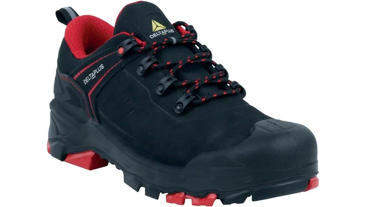 Półbuty skórzane z nubuku, kolor Czarny, rozmiar: 39, ARENAL S3S