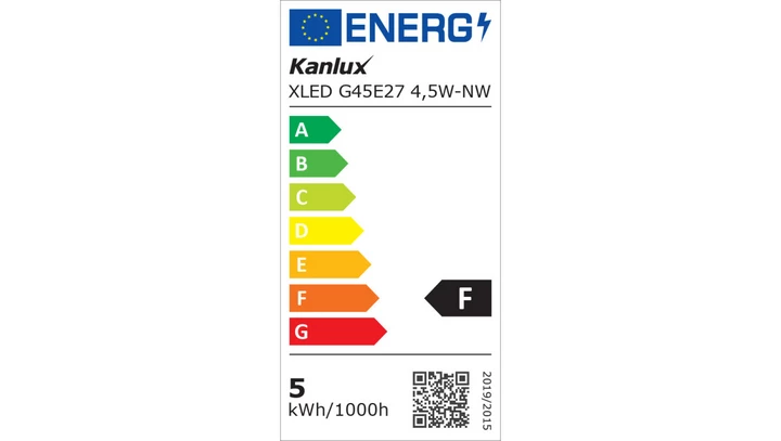Żarówka LED XLED G45E27 4,5W-NW-M 29631