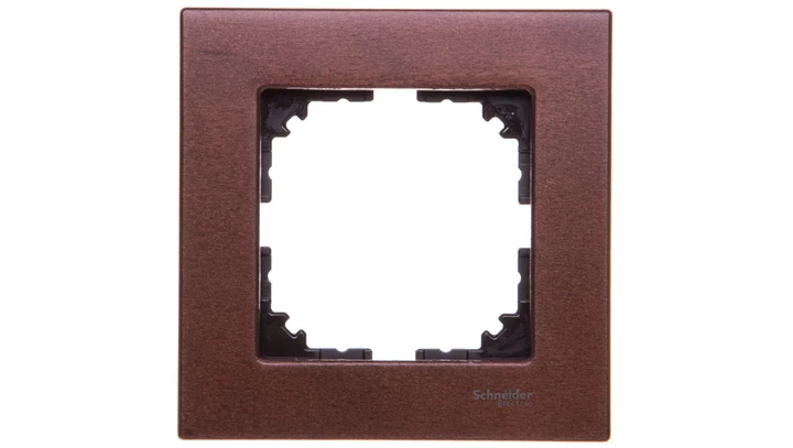 Ramka pojedyncza, orzech drewno, Merten, M-Elegance MTN4051-3473