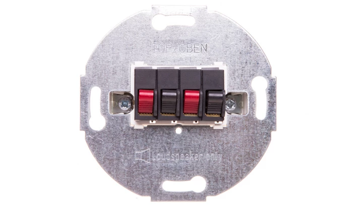 Mechanizm gniazda głośnikowego podwójnego, antracytowy Merten MTN467014