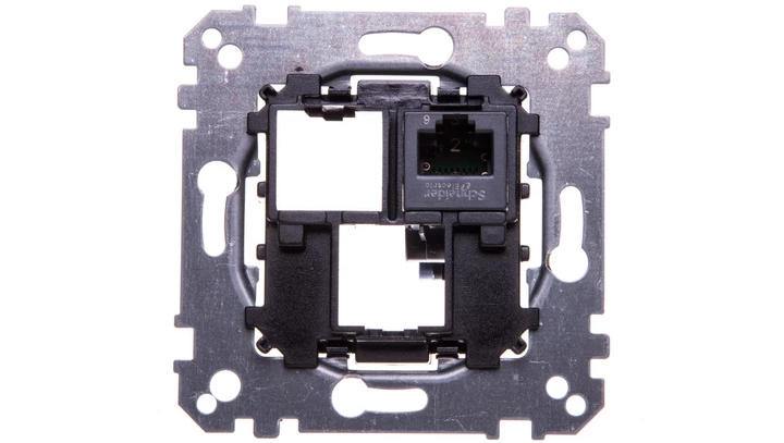 Mechanizm gniazda teleinformatycznego komputerowe 1xRJ45 kat 6 utp Merten MTN4576-0001