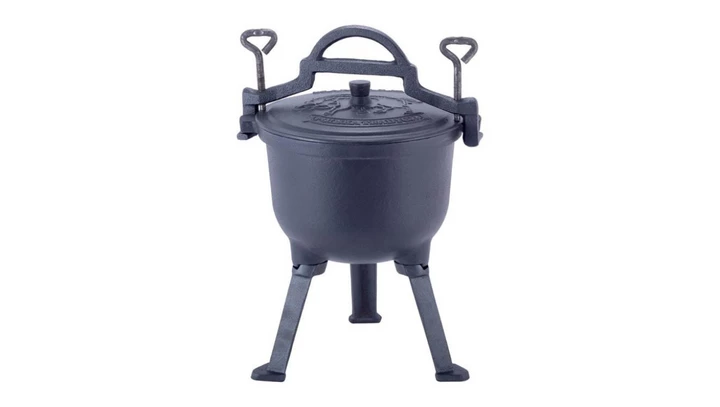 Kociołek myśliwski Kamille KM 4800M garnek żeliwny 4 L z powłoką marmurową