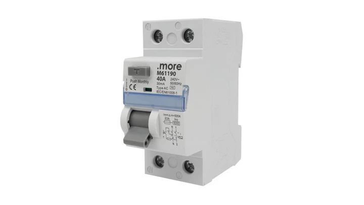 WYŁĄCZNIK RÓŻNICOWOPRĄDOWY AC 6kA 2P 40A 30mA