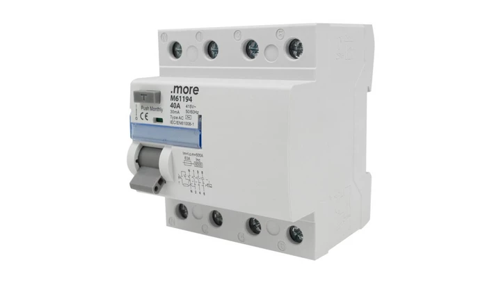 WYŁĄCZNIK RÓŻNICOWOPRĄDOWY AC 6kA 4P 40A 30mA