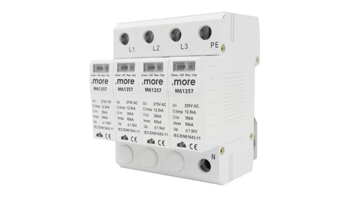 OGRANICZNIK PRZEPIĘĆ 3P+N 30KA B+C