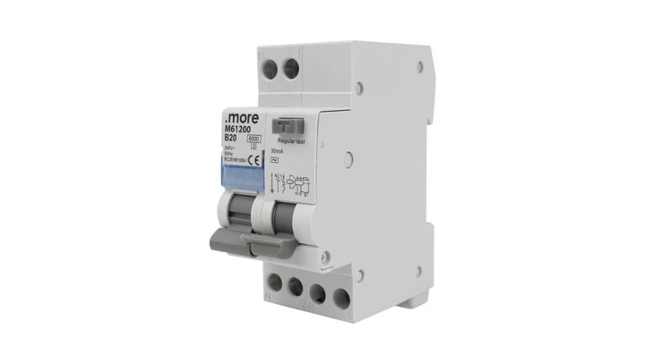 Wyłącznik różnicowo-prądowy z członem nadprądowym 1P+N B20A 30mA typAC