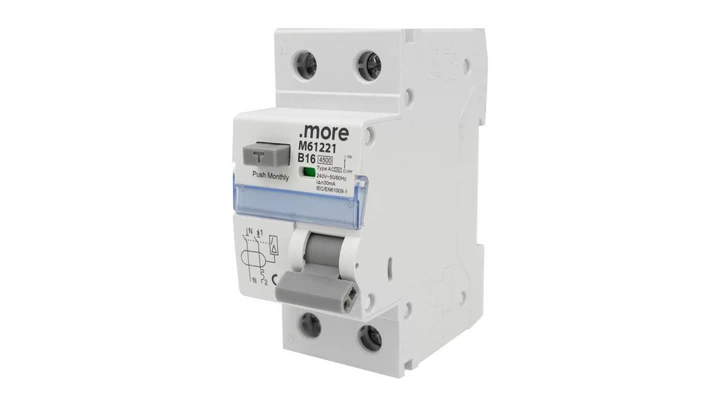 Wyłącznik różnicowo-prądowy z członem nadprądowym 2P B16A 30mA typAC